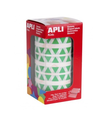 GOMET TRIANGULOS VERDE 10,5MM APLI