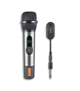 MICROFONO INALAMBRICO NGS SINGERSTAR - ENTRADA JACK 3 5mm Y ADAPTADOR 6 3mm - ALCANCE 15m 