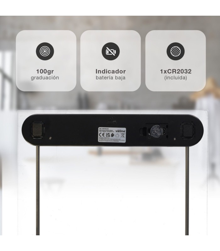 BASCULA DE BAÑO AKALE VÄLINE GSC - PESO MAXIMO 180kg  - PANTALLA LCD