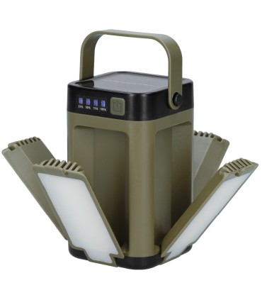 LINTERNA SOLAR LED CAMPING RECARGABLE USB GSC 5W 500 LUMENES - PROTECCION IP20