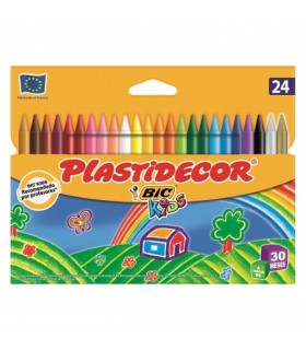 CERAS BIC PLASTIDECOR 24 COLORES