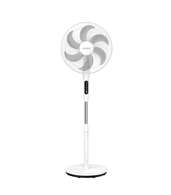 VENTILADOR DE PIE SORTINO GSC CON MANDO Y TEMPORIZADOR 65W Ø43cm BLANCO