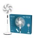 VENTILADOR DE PIE SORTINO GSC CON MANDO Y TEMPORIZADOR 65W Ø43cm BLANCO