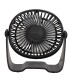 MINI VENTILADOR SOBREMESA CON USB ALUA GSC 3W Ø15cm NEGRO