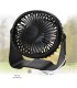 MINI VENTILADOR SOBREMESA CON USB ALUA GSC 3W Ø15cm NEGRO