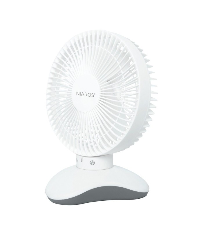 VENTILADOR SOBREMESA ZAWADI NIAROS GSC 5W Ø18cm BLANCO