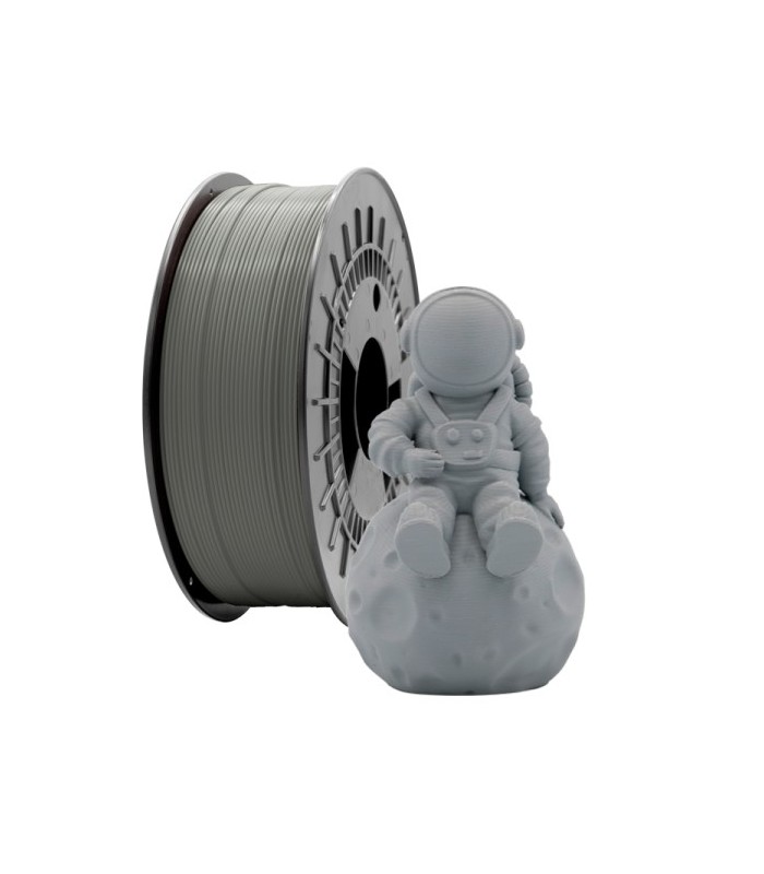 FILAMENTO 3D PLA MATE GRIS OSCURO - DIAMETRO 1,75mm - BOBINA 1kg