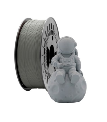 FILAMENTO 3D PLA MATE GRIS OSCURO - DIAMETRO 1,75mm - BOBINA 1kg