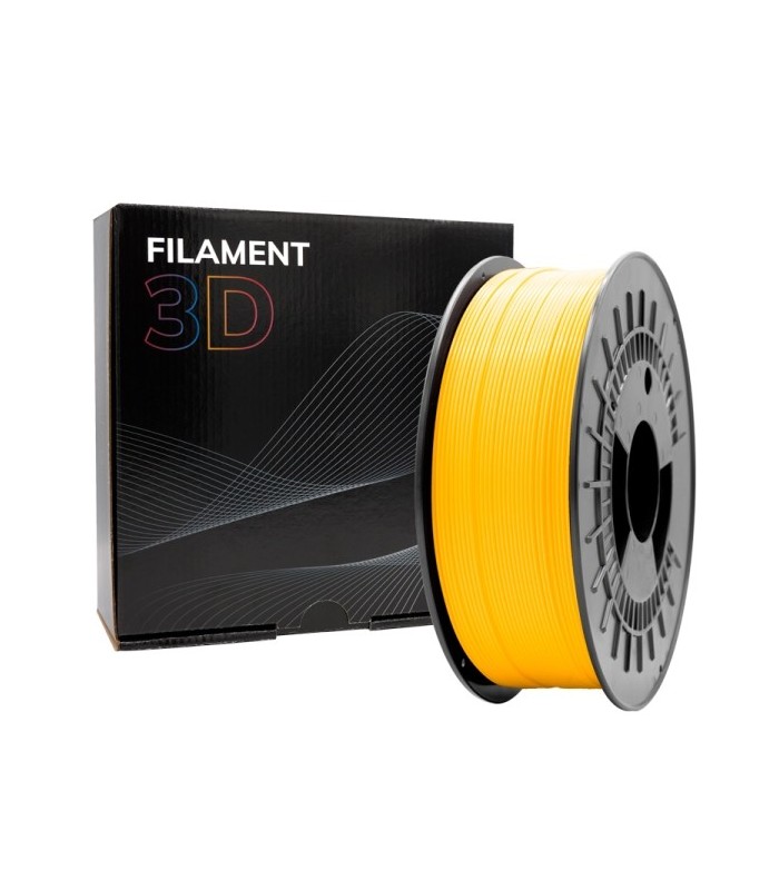 FILAMENTO 3D PLA MATE AMARILLO - DIAMETRO 1,75mm - BOBINA 1kg