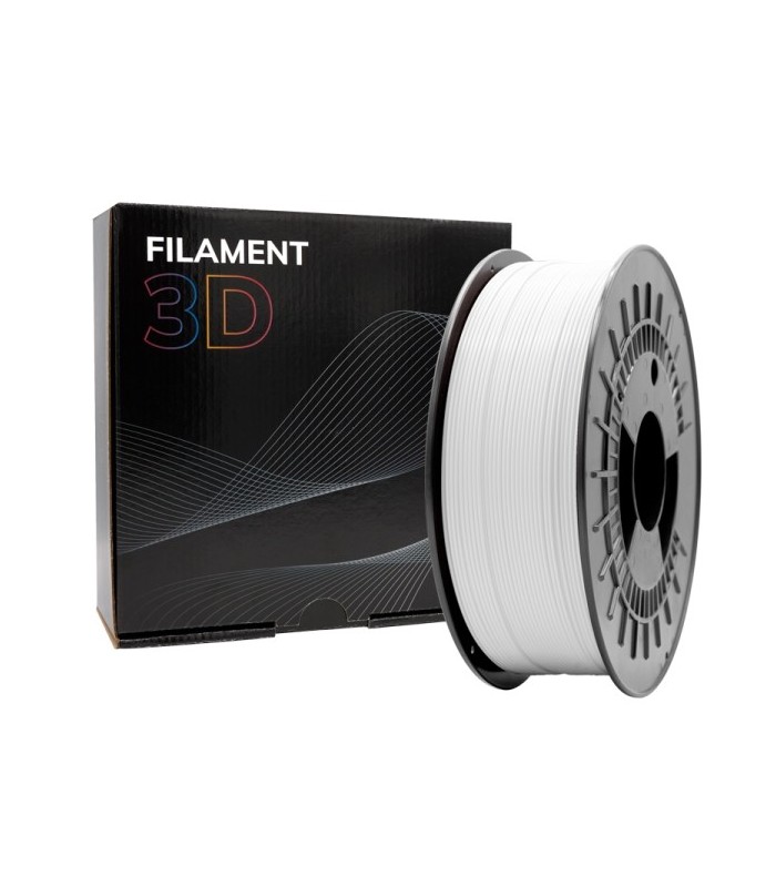 FILAMENTO 3D PLA MATE BLANCO - DIAMETRO 1,75mm - BOBINA 1kg