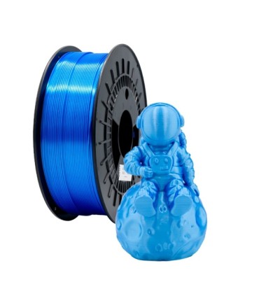 FILAMENTO 3D PLA SILK AZUL - DIAMETRO 1,75mm - BOBINA 1kg