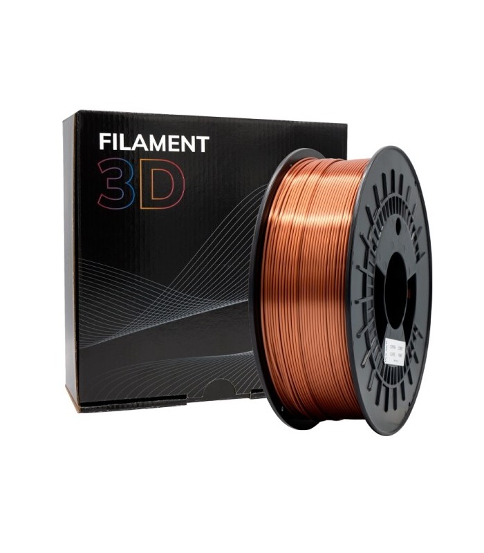 FILAMENTO 3D PLA SILK COBRE - DIAMETRO 1,75mm - BOBINA 1kg
