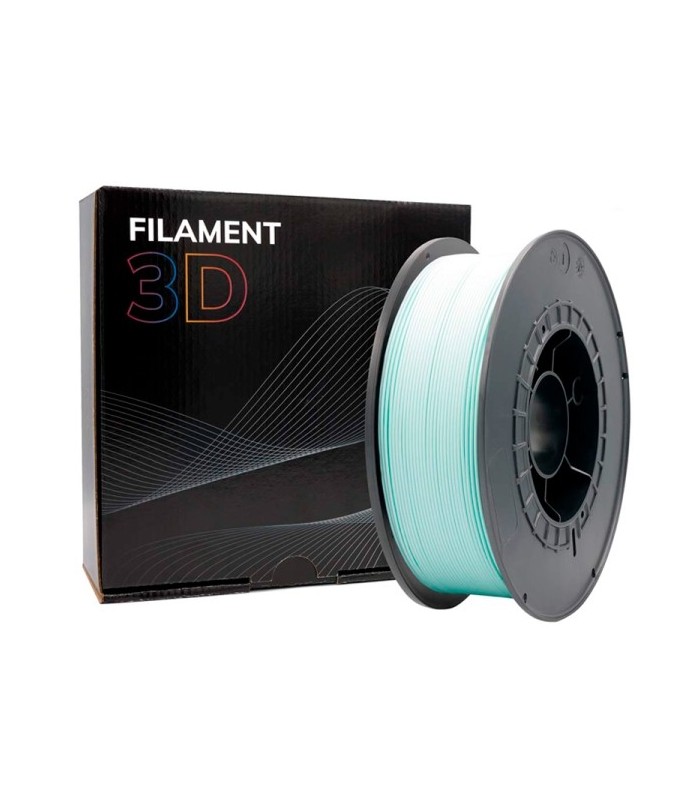 FILAMENTO 3D PLA TURQUESA CLARO - DIAMETRO 1,75mm - BOBINA 1kg