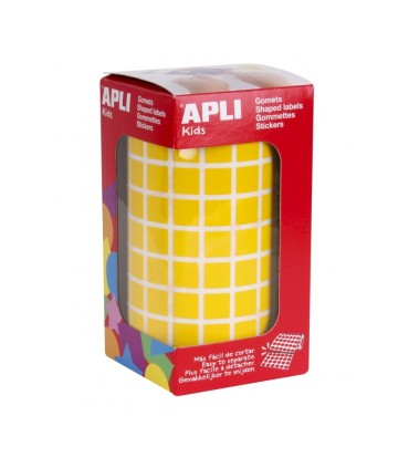 GOMET CUADRADO AMARILLO 10MM APLI