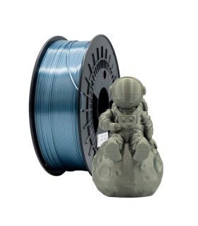 FILAMENTO 3D PLA SILK PLATA - DIAMETRO 1,75mm - BOBINA 1kg