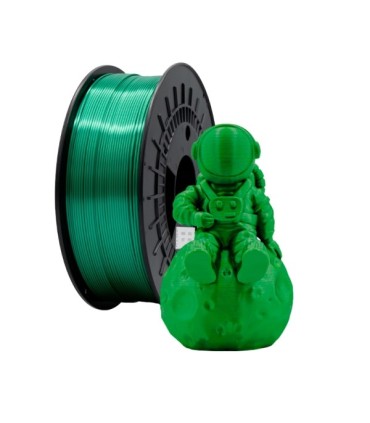 FILAMENTO 3D PLA SILK VERDE - DIAMETRO 1,75mm - BOBINA 1kg