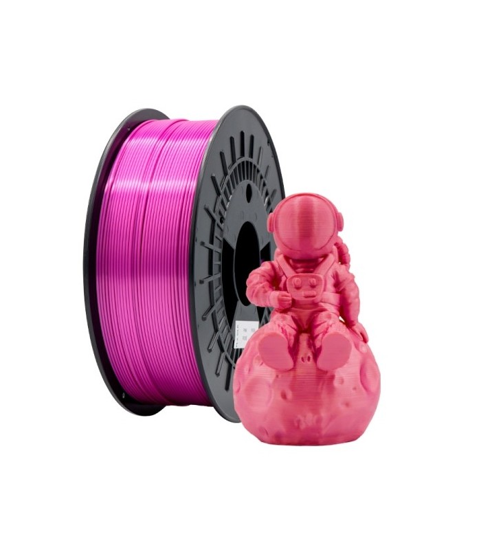 FILAMENTO 3D PLA SILK ROSA - DIAMETRO 1,75mm - BOBINA 1kg