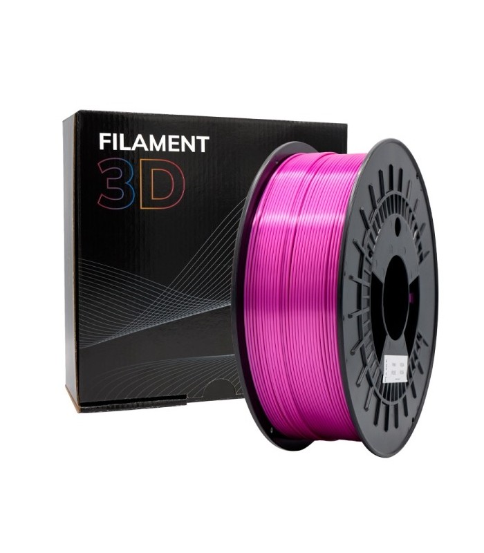 FILAMENTO 3D PLA SILK ROSA - DIAMETRO 1,75mm - BOBINA 1kg