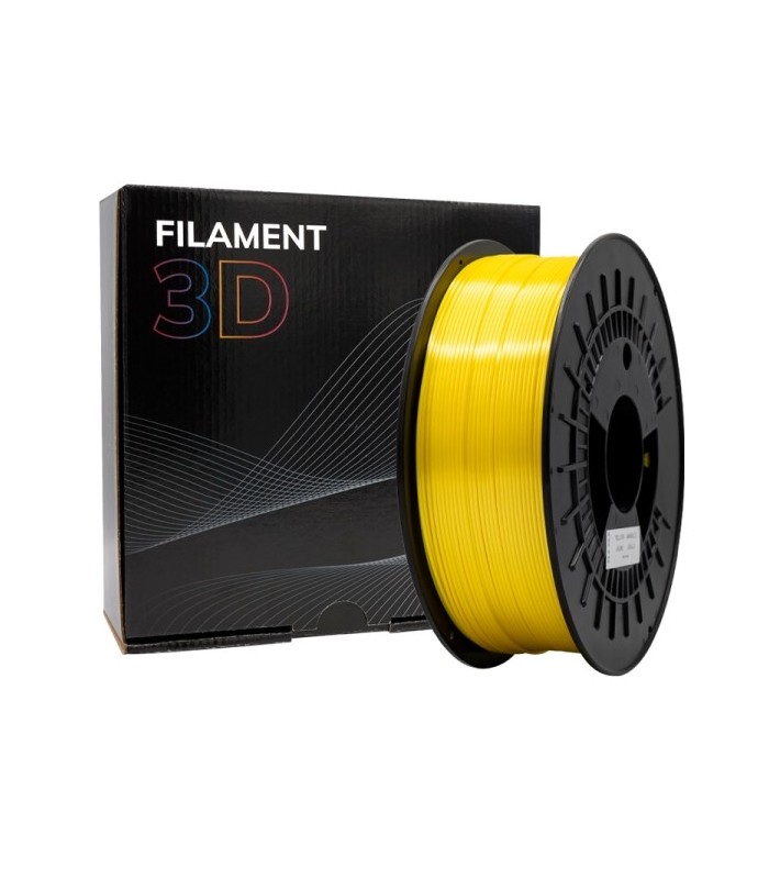 FILAMENTO 3D PLA SILK AMARILLO - DIAMETRO 1,75mm - BOBINA 1kg