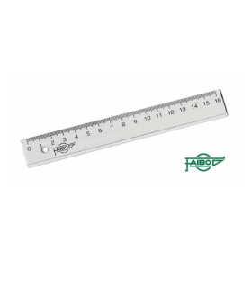 REGLA PLASTICO TRANSPARENTE 16CM FAIBO
