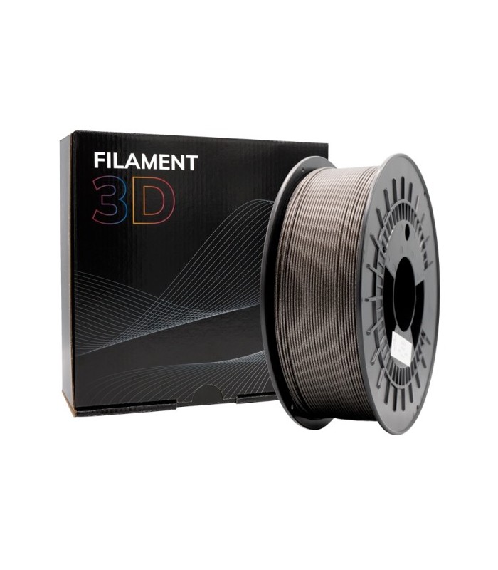 FILAMENTO 3D PLA GLITTER NEGRO - DIAMETRO 1,75mm - BOBINA 1kg