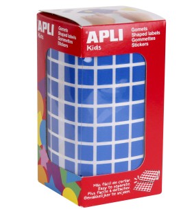 GOMET CUADRADO AZUL 10MM APLI