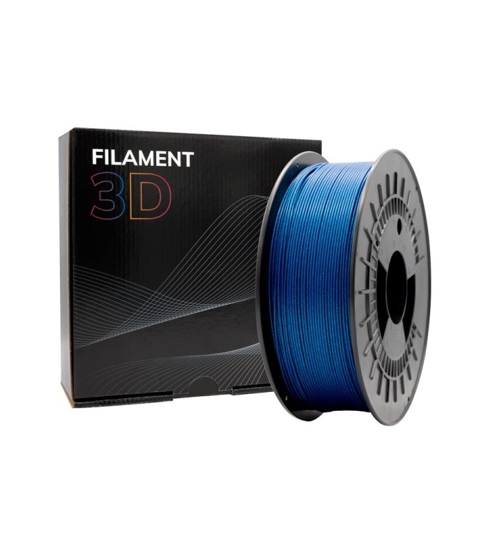 FILAMENTO 3D PLA GLITTER AZUL - DIAMETRO 1,75mm - BOBINA 1kg