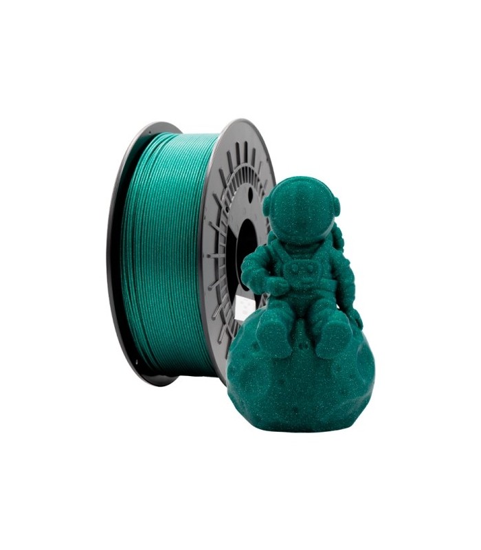 FILAMENTO 3D PLA GLITTER VERDE - DIAMETRO 1,75mm - BOBINA 1kg