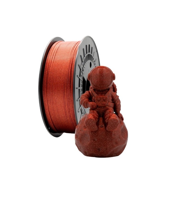 FILAMENTO 3D PLA GLITTER ROJO - DIAMETRO 1,75mm - BOBINA 1kg