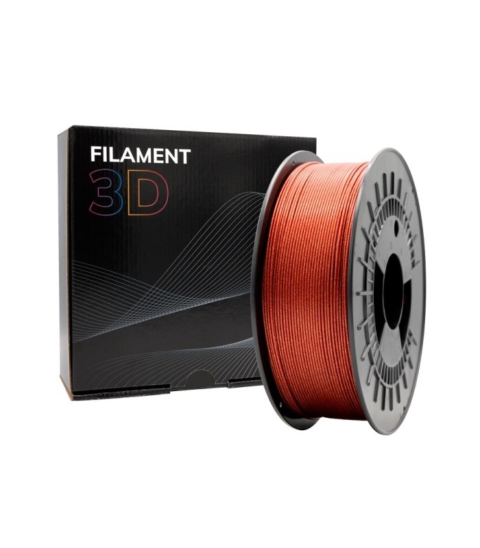 FILAMENTO 3D PLA GLITTER ROJO - DIAMETRO 1,75mm - BOBINA 1kg
