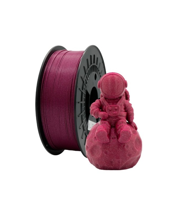 FILAMENTO 3D PLA GLITTER VIOLETA - DIAMETRO 1,75mm - BOBINA 1kg