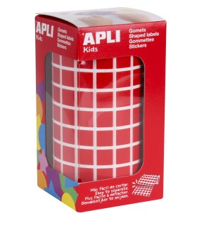 GOMET CUADRADO ROJO 10MM APLI