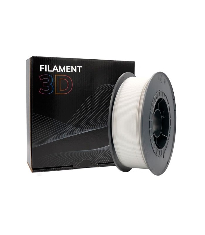 FILAMENTO 3D PLA BLANCO - DIAMETRO 1,75mm - BOBINA 1kg