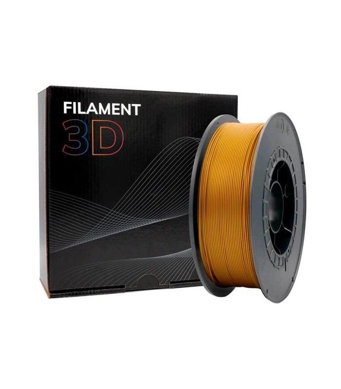 FILAMENTO 3D PLA ORO - DIAMETRO 1,75mm - BOBINA 1kg