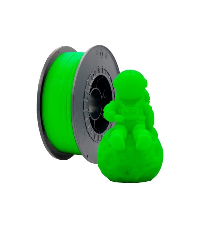 FILAMENTO 3D PLA VERDE FLUORESCENTE - DIAMETRO 1,75mm - BOBINA 1kg
