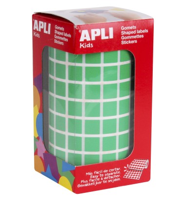 GOMET CUADRADO VERDE 10MM APLI