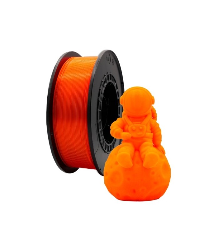 FILAMENTO 3D PLA NARANJA FLUORESCENTE - DIAMETRO 1,75mm - BOBINA 1kg