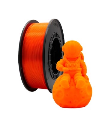 FILAMENTO 3D PLA NARANJA FLUORESCENTE - DIAMETRO 1,75mm - BOBINA 1kg