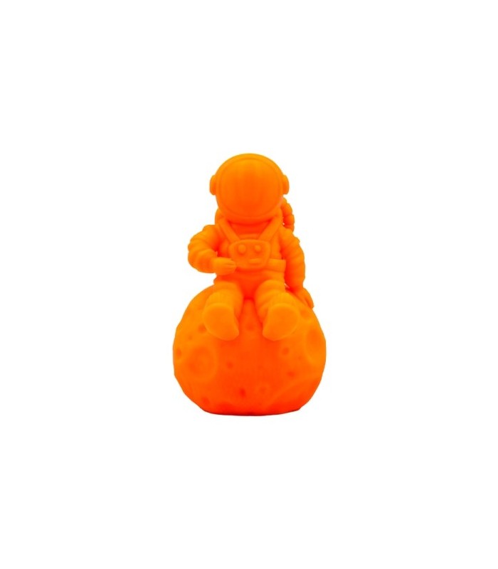 FILAMENTO 3D PLA NARANJA FLUORESCENTE - DIAMETRO 1,75mm - BOBINA 1kg