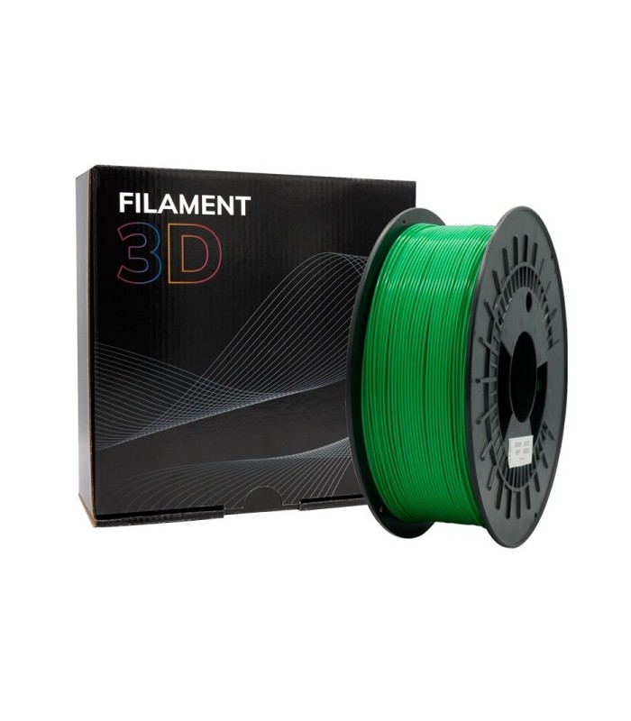 FILAMENTO 3D PLA MATE VERDE - DIAMETRO 1,75mm - BOBINA 1kg