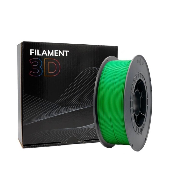 FILAMENTO 3D PLA VERDE - DIAMETRO 1,75mm - BOBINA 1kg