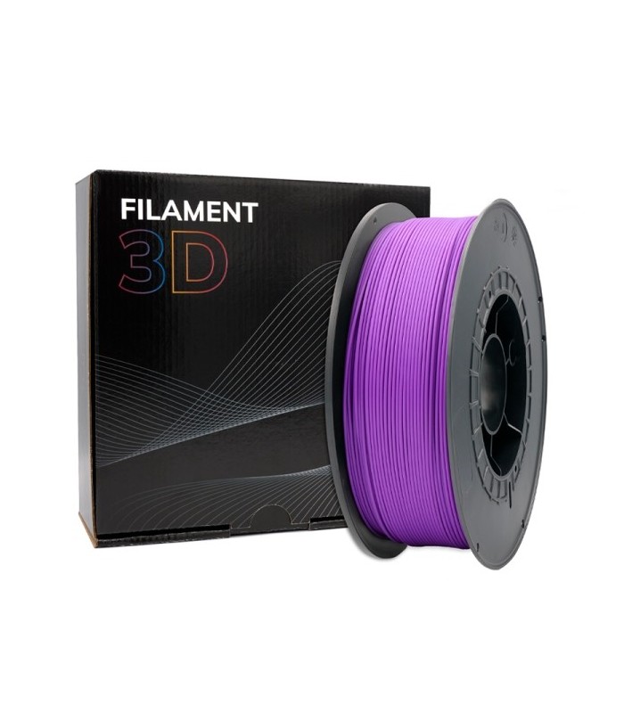 FILAMENTO 3D PLA MORADO - DIAMETRO 1,75mm - BOBINA 1kg