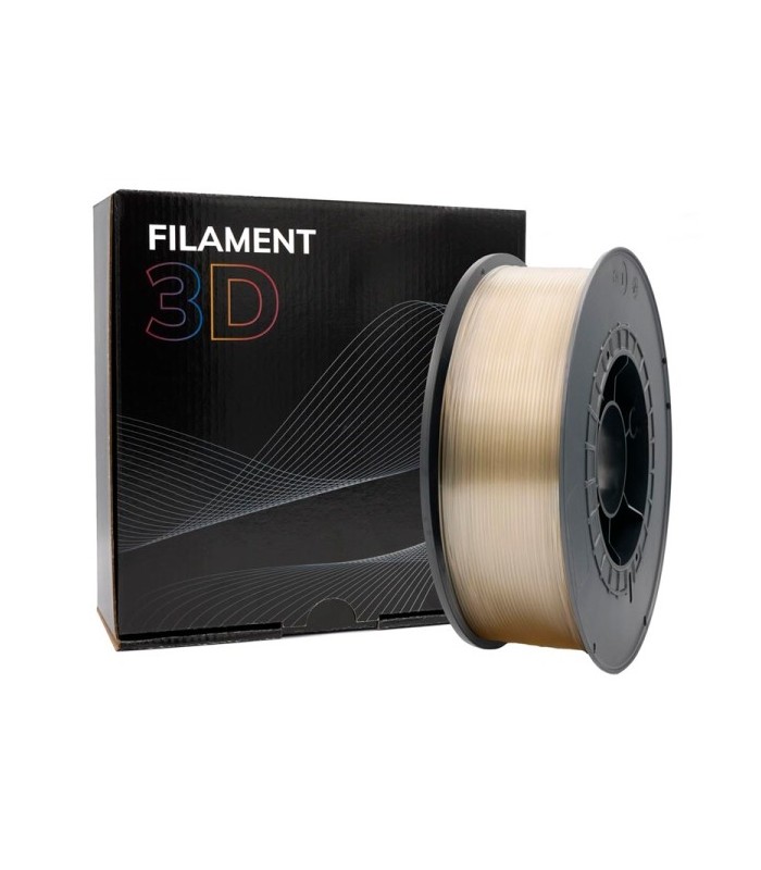 FILAMENTO 3D PLA TRANSPARENTE - DIAMETRO 1,75mm - BOBINA 1kg