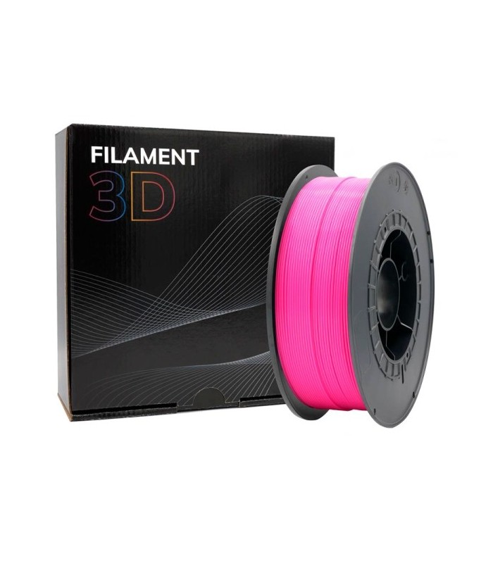FILAMENTO 3D PLA ROSA FLUORESCENTE - DIAMETRO 1,75mm - BOBINA 1kg