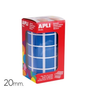 GOMET CUADRADO AZUL 20MM APLI