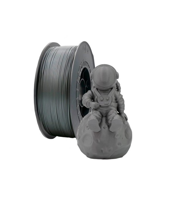 FILAMENTO 3D PLA PLATA - DIAMETRO 1,75mm - BOBINA 1kg