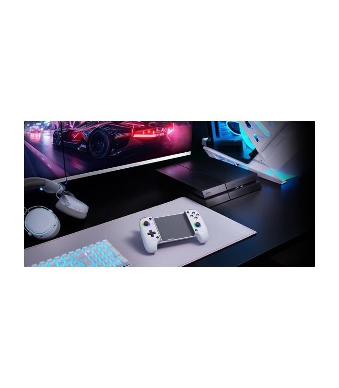 GAMEPAD BLUETOOTH MULTIPLATAFORMA MARS GAMING BLANCO - SOPORTA SMARTPHONE HASTA 6 8"