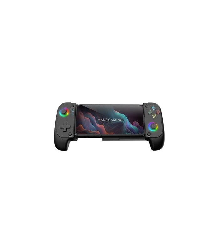 GAMEPAD BLUETOOTH MULTIPLATAFORMA MARS GAMING NEGRO - SOPORTA SMARTPHONE HASTA 6 8"