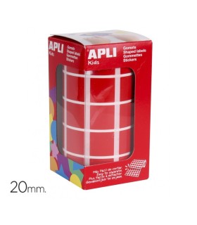 GOMET CUADRADO ROJO 20MM APLI