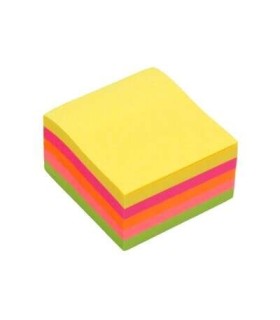 TACO NOTAS ADHESIVAS NEON BISMARK 76x76mm 450 HOJAS 4 COLORES